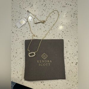 Kendra Scott Elisa open frame necklace gold